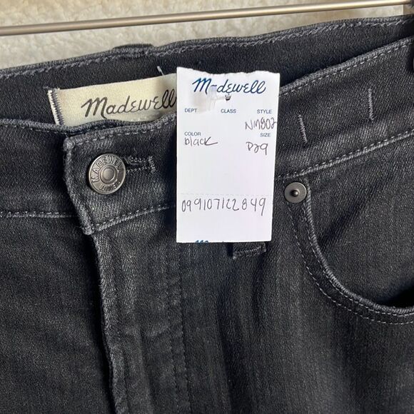 *NOT NWT* Madewell Perfect Vintage Wide Leg Womens Size 29 Petite Black Rinse - Picture 3 of 10